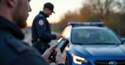 Nietrzeźwy kierowca zatrzymany a pasażer trafił za kratki